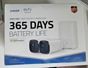 ANKER EUFY eufyCam 2 Wireless 1080P  2-CAMERA Home Surveillance Security System - Picture 1 of 13