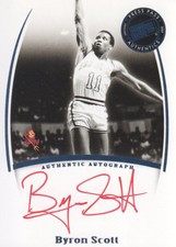 2007-08 Press Pass Legends Basketball Signatures #146 Byron Scott Red Auto
