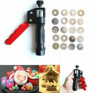 Fondant Presse & 20 Formen Zuckerpaste Extruder DIY Kuchen Tortendeko Werkzeug - Bild 1 von 7