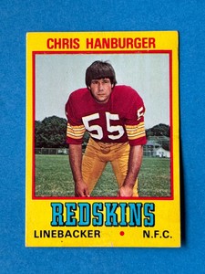 1974 WONDER BREAD #9 CHRIS HANBURGER VG-EX HOFer