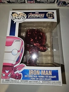 Funko Pop Marvel Avengers Infinity War Iron Man Red Chrome #285 Vinyl Figure - Picture 1 of 5