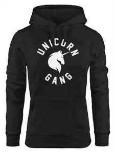 Unicorn Gang Kapuzen-Pullover Einhorn Damen Hoodie Moonworks® - Bild 1 von 7