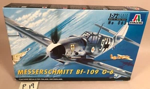Messerschmitt Bf-109 G-6 Model Kit  (P19), Italeri  - Picture 1 of 3