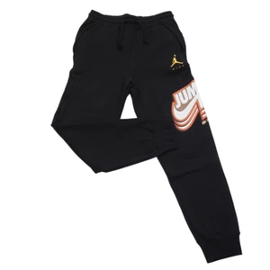 Nike Air Jordan Jump Uomo NBA Champs 91 Uomo Pantaloni in Pile DC9608 010 Nero TG 2XL - Foto 1 di 12