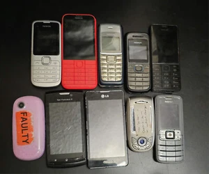 Job Lot 172 - 10x Untested Mixed Models Faulty Mobile Phones Spares Repairs - Photo 1 sur 2