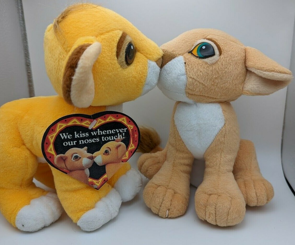 VINTAGE LION KING KISSING SIMBA NALA 