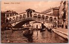 Venice, Italy: Ponte di Rialto Vintage Postcard A22