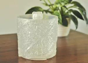 Lucite Acrylic Melting Ice Bucket-MCM Willilam Bounds Style Iceberg Swirl Bucket - Picture 1 of 12