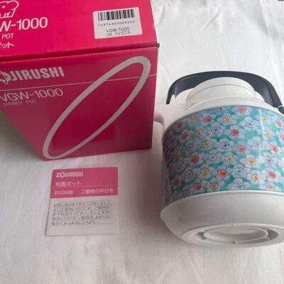 Showa Retro Unused ZOJIRUSHI Japanese Style Pot VGW-1000 Made in Japan vintage - Image 1 of 4