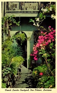 Postkarte French Quarter Courtyard New Orleans Louisiana - Bild 1 von 2