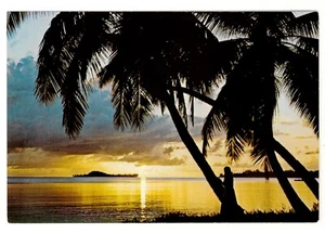 SEYCHELLEN - SONNENUNTERGANG AUS PRASLIN Foto Eden Postkarte K86 - Bild 1 von 1