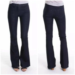 Pantalones de mezclilla 3X1 talla 27 Bell Bottom Alpha lavado oscuro nuevos con etiquetas 27x 33,50 - Imagen 1 de 3