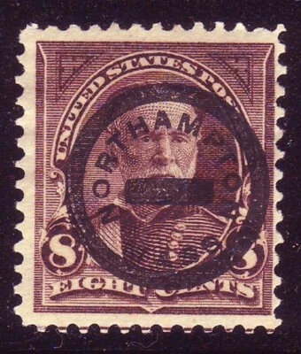 PRECANCEL - NORTHAMPTON MASS of MASSACHUSETTS on 8c of 1894 - NICE !! - Image 1 of 2
