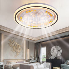 Modern Ceiling Fan With Light Dimmable Led Chandelier Lamp & Remote Lamp Fixture