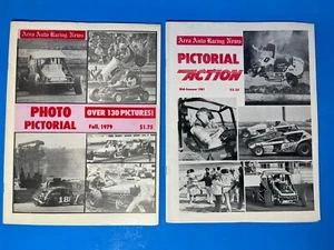 Revistas ilustradas de noticias de carreras de automóviles de colección 1979 81 ARDC NASCAR DIRT modificadas - Imagen 1 de 13