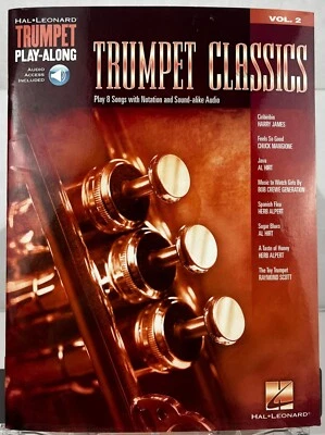 Hal Leonard Trumpet Play Along Vol 2 Classics Book With Audio Access Sheet Music - Image 1 of 4