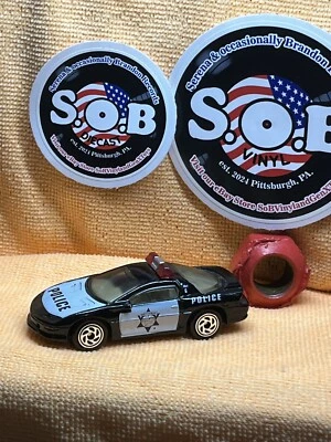 Matchbox 1993 Chevrolet Camaro IROC Z28 Police Car NM Condition Black Diecast - Image 1 of 4