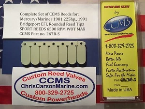 CCMS Mercury/Mariner 1981 225 hp 1991 Bridgeport EFI puntas de caña redondeadas PN.267R-S - Imagen 1 de 1