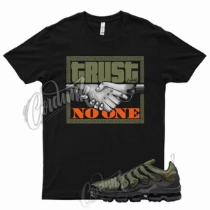 TRUST V2 T Shirt for N VaporMax Plus Olive Green Orange Sequoia Cactus Jack 6 - Picture 1 of 3