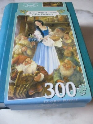 Rompecabezas de 300 piezas "Blancanieves + los siete enanos" caja de estantería EZ-Grip 18"x24" Foto 1 de 4