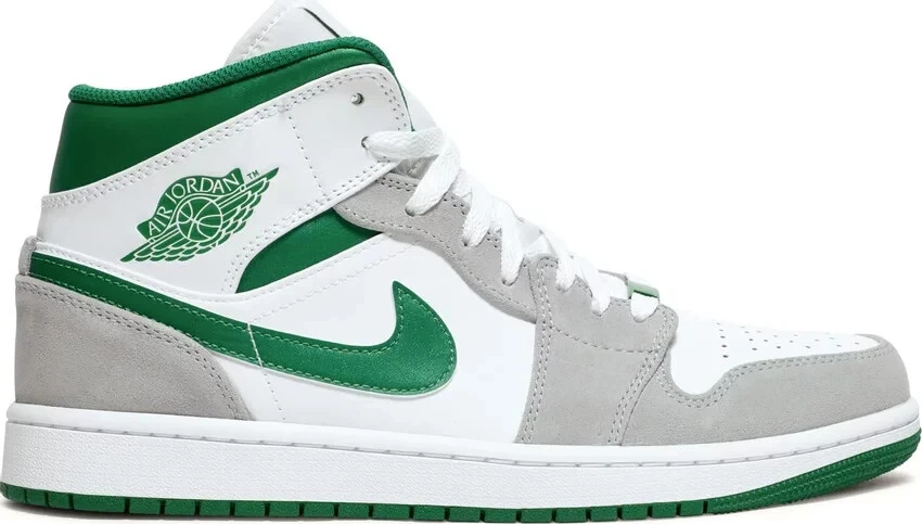 シューズ(男性用) AJ1 Mid SE White Pine Green Smoke Grey Preços baixos em Jordan 1 SE Mid Grey Pine Green | eBay