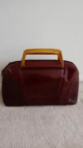 DKNY leather Satchel bag美國名師牛皮手袋 - Picture 1 of 3