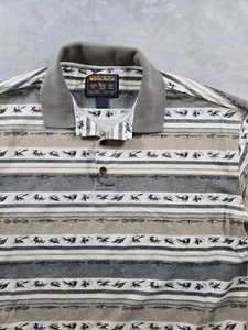 Vintage Woolrich John Rich and Bros Herren Poloshirt Gr. L Angelköder Bobber - Bild 1 von 11