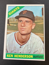 1966 Topps #39 Ken Henderson San Francisco Giants NM/MINT FREE SHIPPING