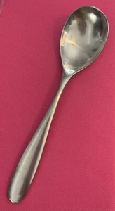 Robert Welch STANTON Satin Pattern 18/10 Stainless OVAL SOUP SPOON 7-3/4” Korea - Picture 1 of 4