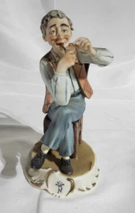 Capodimonte grandfather smoking a cigar pipe figurine/statue ITALY collectible - Picture 1 of 12