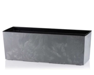 HowHomely Blumentopf Übertopf 12 L grau 19,4x56x18,8 cm Pflanztopf Blumenkübel - Bild 1 von 9