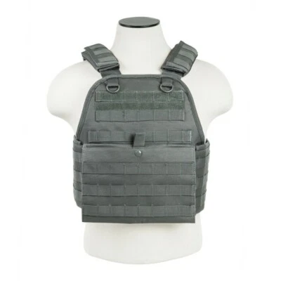 VISM MOLLE Tactical Military Airsoft Adjustable Plate Carrier Vest CVPCV2924 - Image 1 of 4