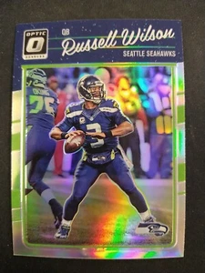 2016 Donruss Optic Russell Wilson Silver Holo Prizm BRONCOS SEAHAWKS #89 - Picture 1 of 2