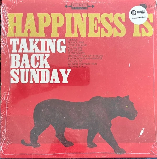 Taking Back Sunday - Happiness Is LP - RED COLORED Vinyl Album SEALED NEW RECORD - Image 1 of 1