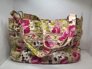 Vera Bradley Stephanie Schultertasche Pink & Grün Make Me Blush Floral - Bild 1 von 10