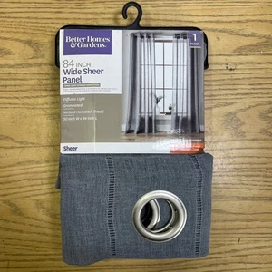 Better Home & Gardens 84 Zoll breite transparente Platte grau 50 Zoll B x 84 Zoll L einzelne Platte - Bild 1 von 8