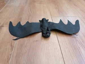 Figura de juguete de murciélago vampiro negro Jiggler de goma de Hong Kong de colección - Imagen 1 de 12