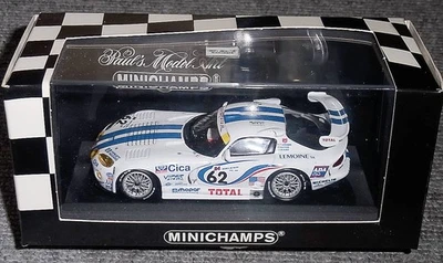 MINICHAMPS 1:43 Dodge Viper GTS R номер 62 Белый синий Le Mans 1997 Dodge Viper LM - Изображение 1 из 2