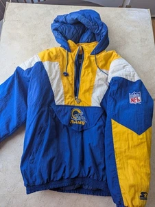 Starter NFL Pro Line Vintage Pullover Jacket LA Rams Size XL - Picture 1 of 12