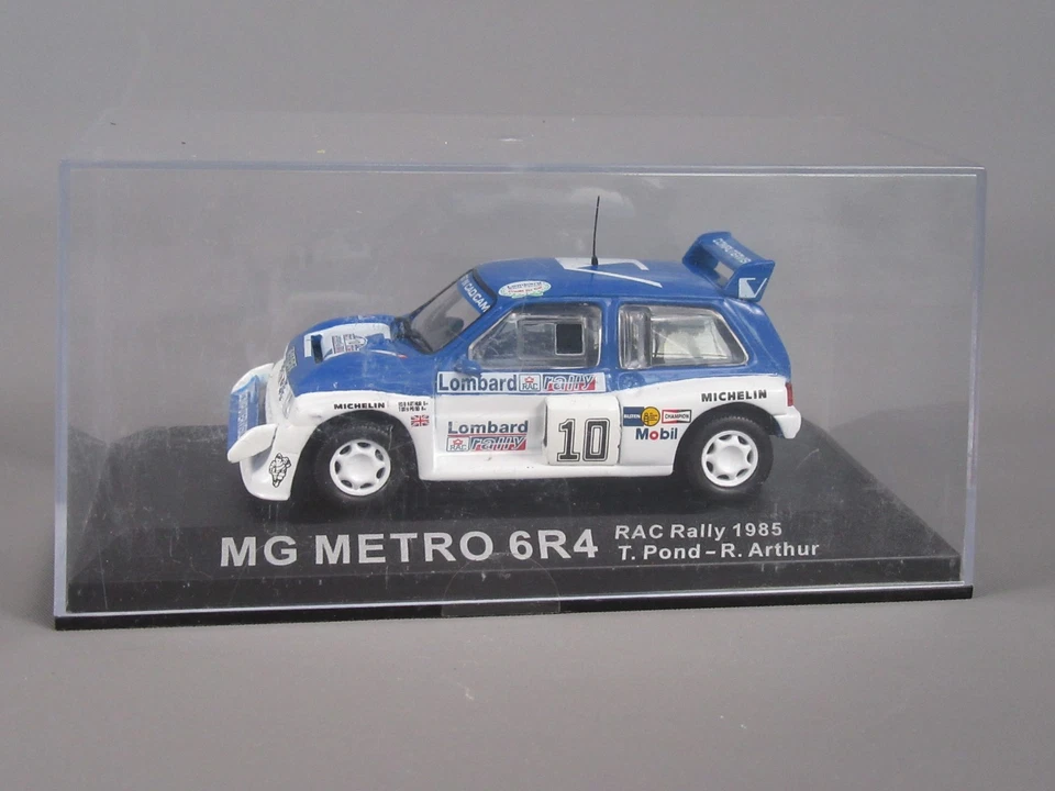 D789 IXO MG Metro 6R4 #10 Rac Rallye Lombard 1985 UK Pond Arthur 1:43 + Scatola - Immagine 1 di 4