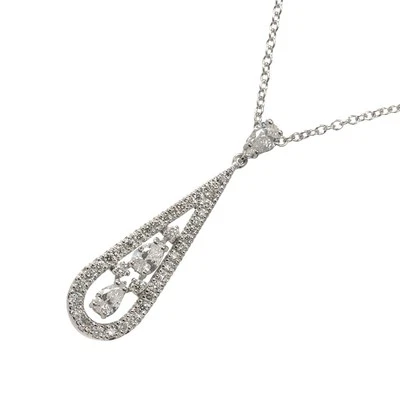 DAMIANI Diamond Necklace 18K White Gold 750 90281778 - Image 1 of 4