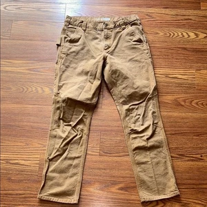 Carhartt MEN'S UTILITY DOUBLE-FRONT PANT - SLIM FIT - RUGGED FLEX® - DUCK 34x32 - Picture 1 of 9