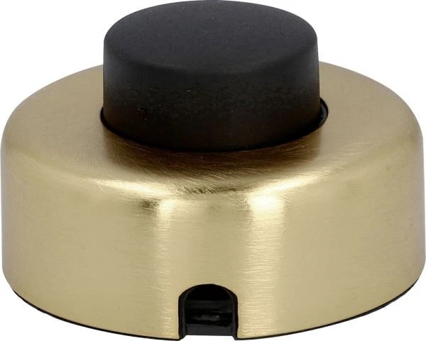 WEITERE Fuß-Tretschalter 1pol 1A 250V messing Unitec