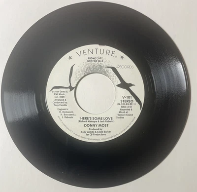 DONNY MOST Here's Some Love 1978 V-101 Promo NFS Venture Records Mono/Stereo - Image 1 of 4