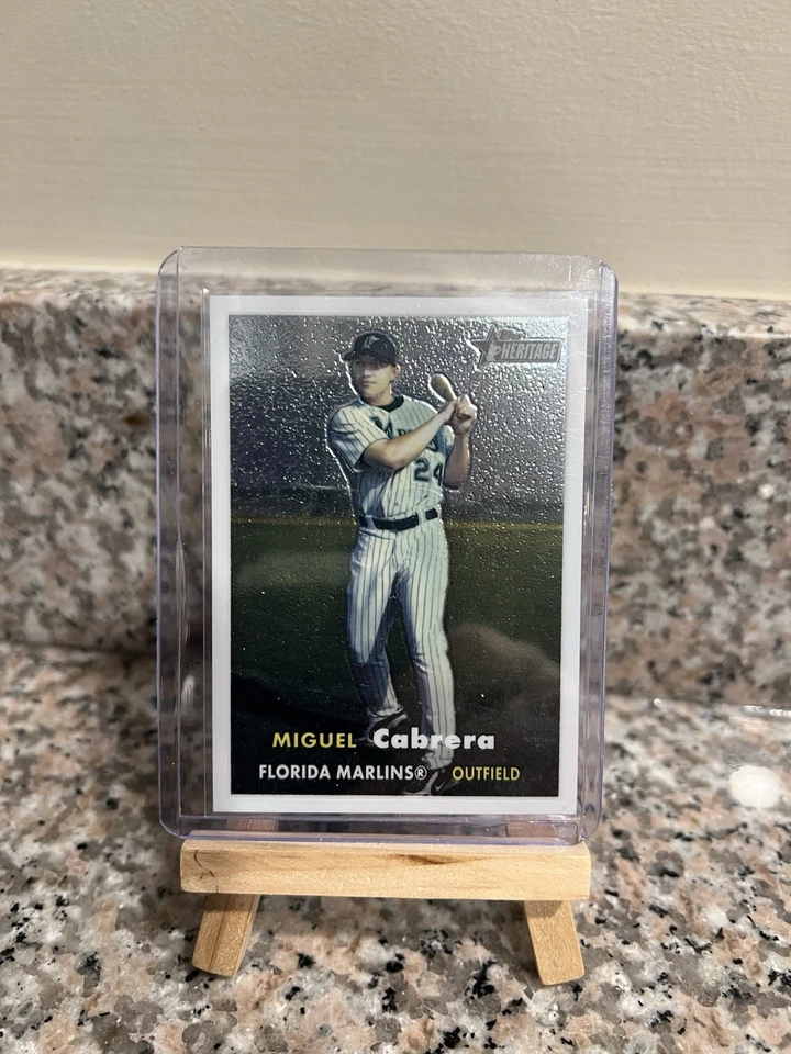 2006 Topps Heritage - Chrome Refractor Miguel Cabrera #78 Serial 1169/1957 - Image 1 of 3
