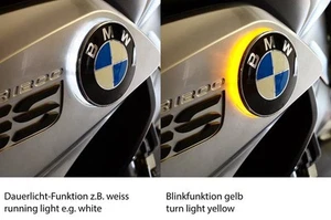 Zweifarbige LED Emblemblinker für BMW R1250GS + Adventure - Picture 1 of 3