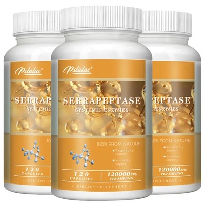 PSLALAE Serrapeptase –unterstützt Die Gesundheit Der Nasennebenhöhlen,Entzündungshemmend