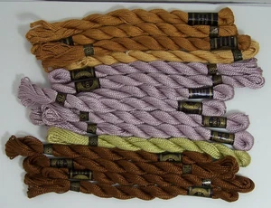 15 madejas de hilo de bordar de perla de algodón Dollfus-Mieg nuevo - Imagen 1 de 3