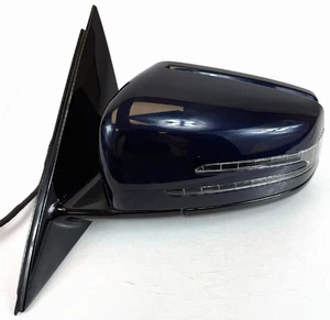 14-16 Mercedes E350 E550 W212 Left Door Mirror Blue Blind Spot LED OEM - Picture 1 of 11