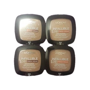 4-L'Oreal Infallible 24H Fresh Wear Bronzer ~ 200 Fair Sealed - Picture 1 of 1